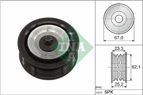 Rola ghidare/conducere, curea transmisie (532061910 INA) ALFA ROMEO,FIAT,JEEP