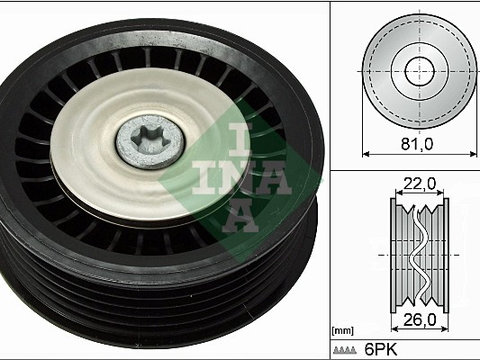 Rola ghidare/conducere, curea transmisie (532067810 INA) DACIA,MAHINDRA RENAULT,MERCEDES-BENZ,NISSAN,RENAULT