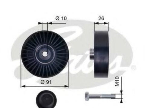 Rola ghidare/conducere, curea transmisie ALFA ROMEO 145 (930), ALFA ROMEO 155 (167), ALFA ROMEO 146 (930) - GATES T36001