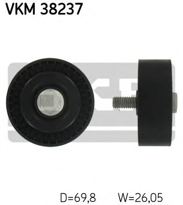 Rola ghidare/conducere, curea transmisie BMW 1 (E87) (2003 - 2013) SKF VKM 38237