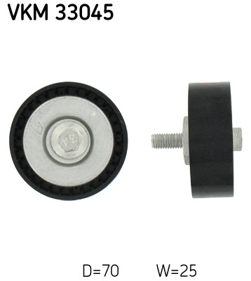 Rola ghidare/conducere, curea transmisie centru (VKM33045 SKF) Citroen,FIAT,LANCIA,PEUGEOT