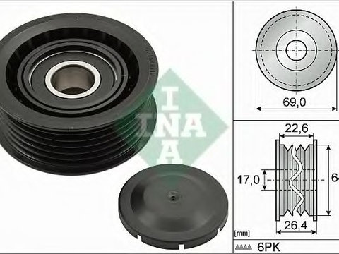 Rola ghidare/conducere, curea transmisie DODGE AVENGER (2007 - 2020) INA 532 0160 10