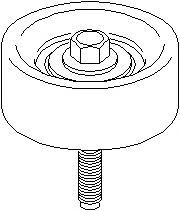 Rola ghidare/conducere, curea transmisie FORD FIESTA Mk IV (JA_, JB_), FORD COURIER caroserie (J5_, J3_), FORD FOCUS C-MAX - TOPRAN 304 121