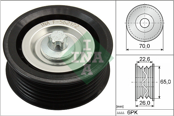 Rola ghidare conducere curea transmisie # Ford Focus 2005 2006 2007 2008 2009 2010 2011 2012 # 532 0531 10 # INA