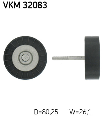 Rola ghidare/conducere, curea transmisie inferior stanga (VKM32083 SKF) ALFA ROMEO,LANCIA