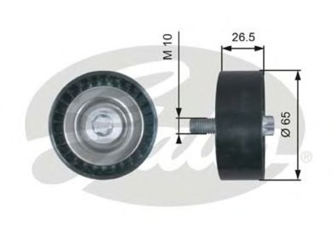 Rola ghidare/conducere, curea transmisie JEEP COMPASS (MK49) (2006 - 2016) GATES T36464 piesa NOUA