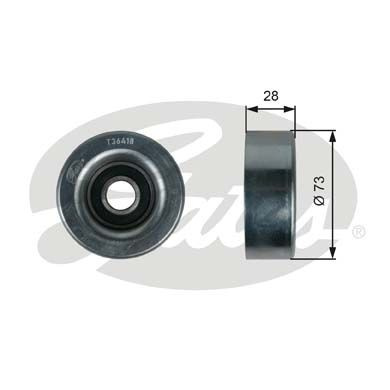 Rola ghidare conducere curea transmisie # Mazda 2 2007 2008 2009 2010 2011 2012 2013 2014 2015 # T36418 # GATES