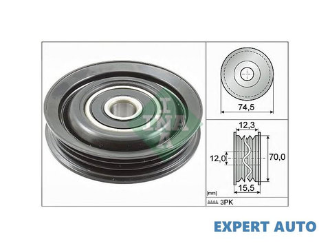 Rola ghidare/conducere, curea transmisie Nissan NOTE (E11) 2006-2016 #2 11927AX000