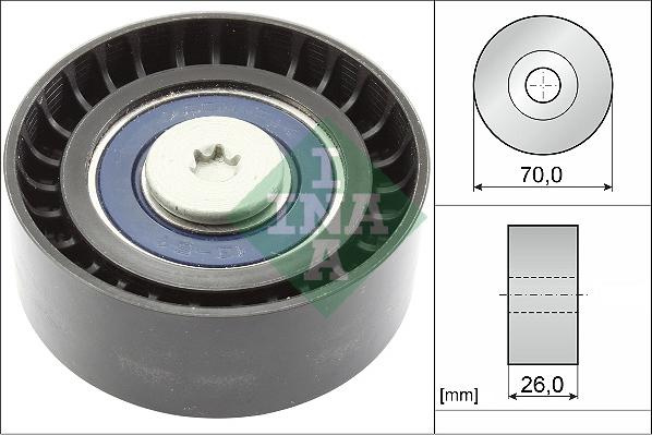 Rola ghidare-conducere. curea transmisie Poly V-belt pulley SSANGYONG ACTYON II ACTYON SPORTS II KORANDO REXTON W - REXTON SSANGYONG STAVIC, Crossover, 02.2005 - INA 532 0595 10