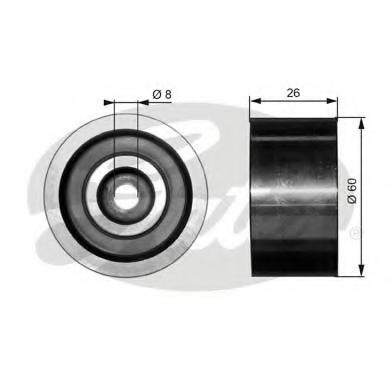 Rola ghidare/conducere, curea transmisie RENAULT MASTER II Van (FD), RENAULT MASTER II platou / sasiu (ED/HD/UD), OPEL MOVANO caroserie (F9) - GATES T