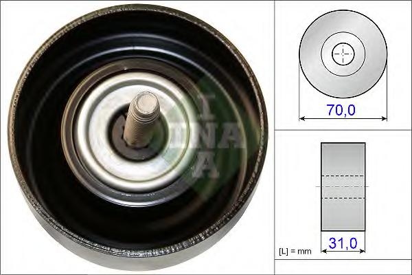 Rola ghidare/conducere, curea transmisie SAAB 9-3 limuzina (YS3F), SAAB 9-3 Cabriolet (YS3F), SAAB 9-3 combi - INA 532 0614 10