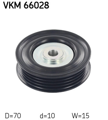 Rola ghidare/conducere, curea transmisie SKF VKM66028 pentru masina VAUXHALL AGILA Mk II (B) (H08) 2008 2009 2010 2011 2012 2013 2014