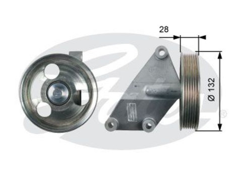 Rola ghidare conducere curea transmisie T36428 GATES pentru Peugeot Expert Fiat Scudo CitroEn Dispatch CitroEn Jumpy