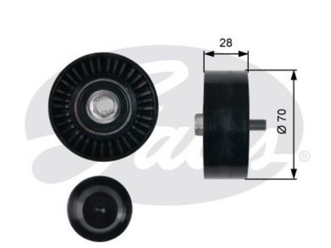 Rola ghidare conducere curea transmisie T36430 GATES pentru Mitsubishi Outlander Mitsubishi Grandis Mitsubishi Galant Mitsubishi Lancer