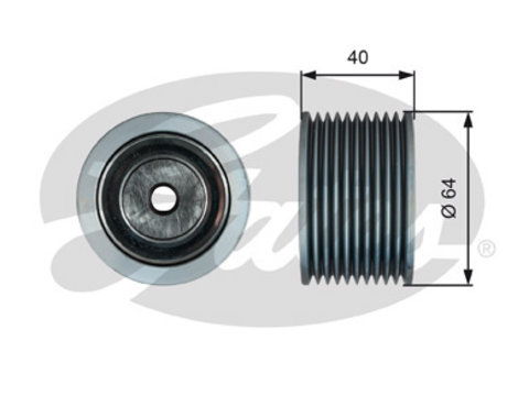 Rola ghidare conducere curea transmisie T36632 GATES pentru Volvo S60 Vw Transporter Vw Passat Volvo Fm Volvo Fh Volvo Fmx