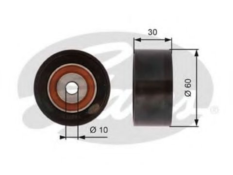 Rola ghidare curea de distributie PEUGEOT 107 (2005 - 2016) GATES T42162