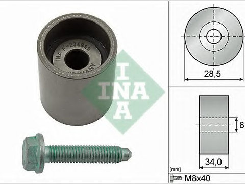 Rola ghidare curea de distributie SEAT ALHAMBRA (7V8, 7V9) (1996 - 2010) INA 532 0197 10