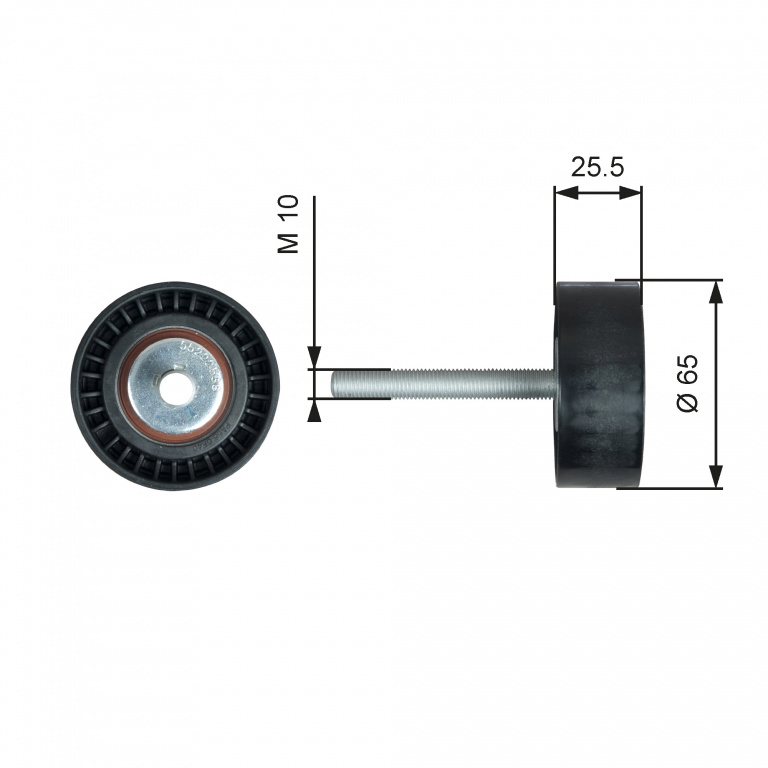Rola ghidare curea transmisie Gates FIAT QUBO (225_) 2008-2020 - T36772