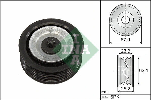 Rola ghidare curea transmisie INA FIAT BRAVO II (198_) 2007-2014 - 532 0619 10