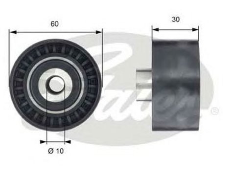 Rola ghidare FORD FOCUS II Cabriolet GATES T42199