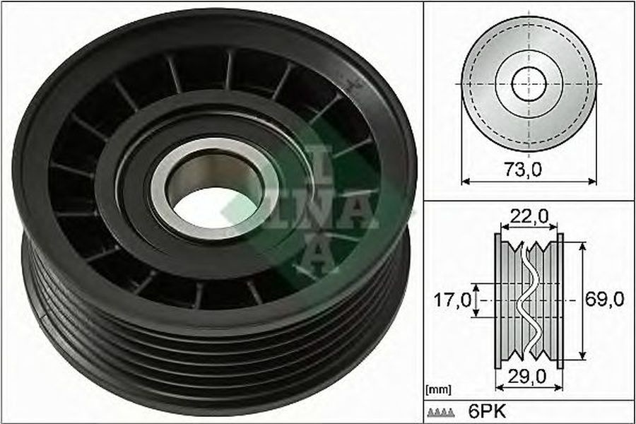 Rola ghidare FORD FOCUS III Turnier INA 532064910