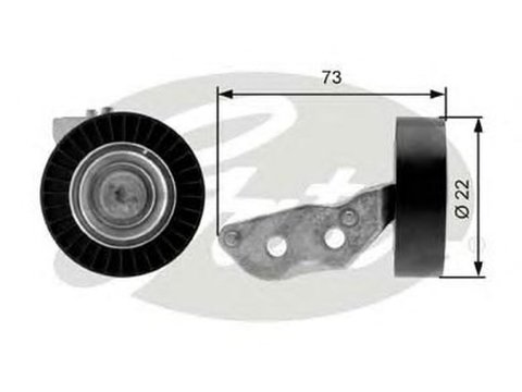 Rola ghidare VW JETTA III 1K2 GATES T36105