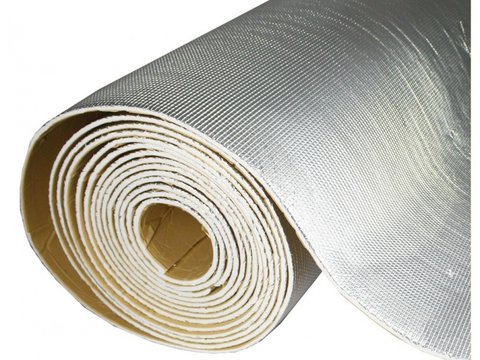 Rola insonorizant aluminiu cu adeziv 6 mm / 1 metru x 10 metri - Premium - 022AL