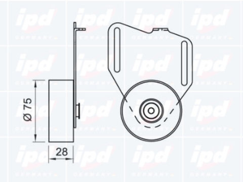 Rola intinzatoare 14-0322 IPD pentru Renault Safrane Renault Laguna Renault Espace