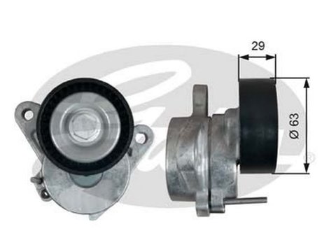 Rola Intinzator curea AUDI A4 8K2 B8 GATES T39292