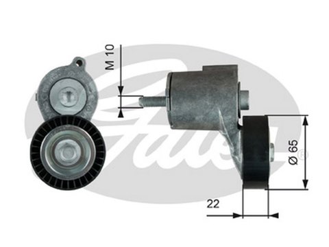 Rola Intinzator curea AUDI TT Roadster 8J9 GATES T38315