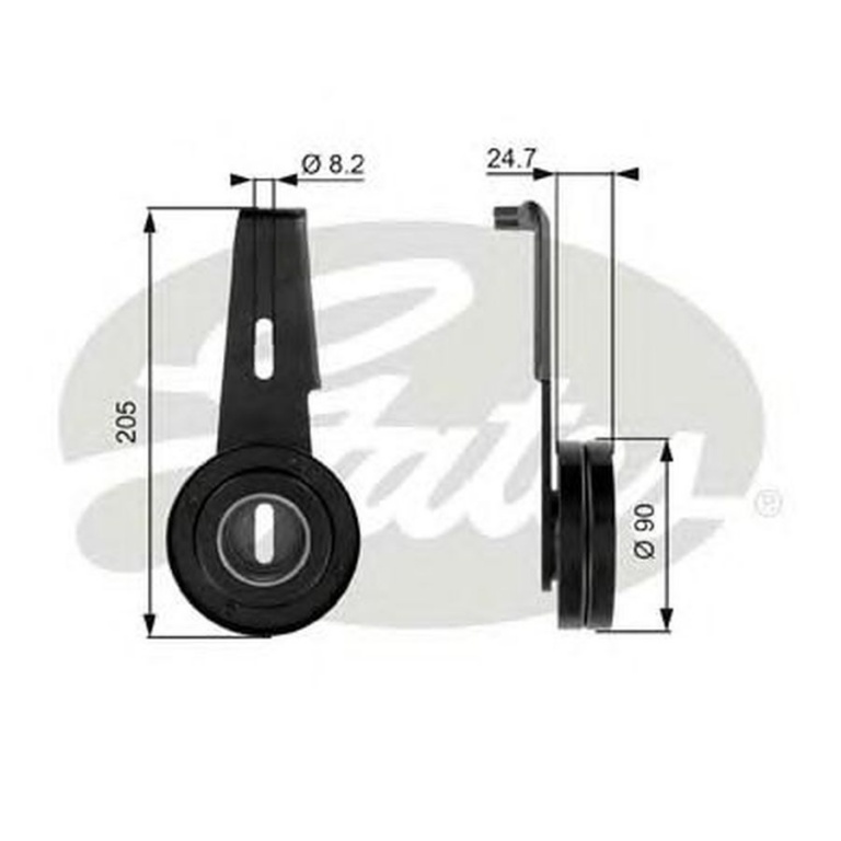 Rola Intinzator curea CITROEN JUMPER caroserie 230