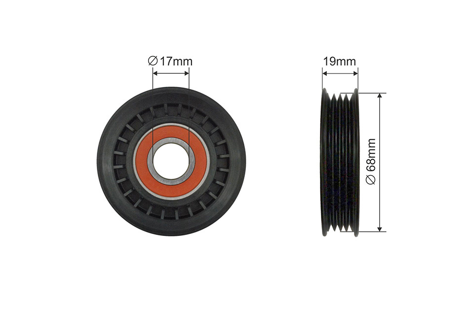 ROLA INTINZATOR CUREA CLIMATIZARE, SUBARU IMPREZA G10/G11 92-07, LEGACY B11/B12/B13 93-09, FORESTER S10/S11 92-07,