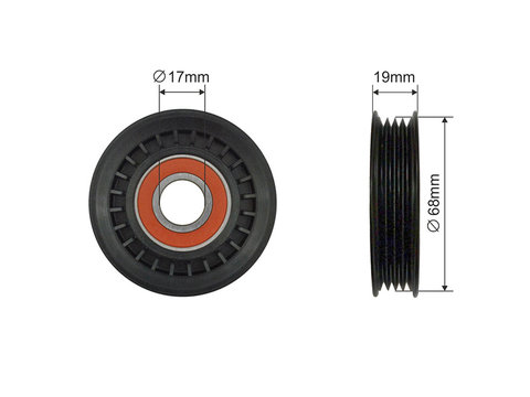 ROLA INTINZATOR CUREA CLIMATIZARE, SUBARU IMPREZA G10/G11 92-07, LEGACY B11/B12/B13 93-09, FORESTER S10/S11 92-07,