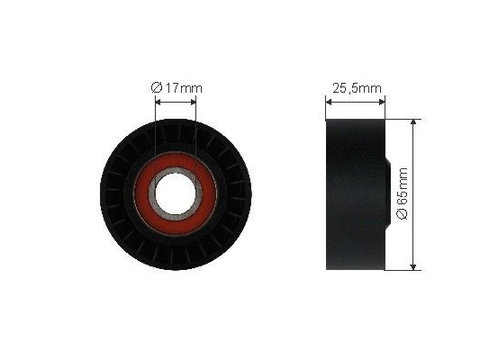 Rola Intinzator Curea Dexwal, Jeep Compass, 2006-, Mercedes Clasa C (W204/C204), 2007-, Cls (C218/X218), Clasa E (W212/A207/C207, S204/S212), Clasa Glk (X204), Clasa M (W166), Clasa S (W221), Slc (R172), Slk (R172) Motor 2,2 Diesel 2143 Cmc,