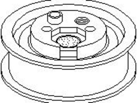 Rola intinzator,curea distributie AUDI 90 (8C, B4), AUDI 80 Avant (8C, B4), AUDI A4 limuzina (8D2, B5) - TOPRAN 108 260