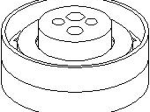 Rola intinzator,curea distributie AUDI 90 (8C, B4), AUDI 80 Avant (8C, B4), AUDI A4 limuzina (8D2, B5) - TOPRAN 108 164