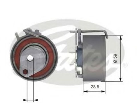 Rola intinzator,curea distributie DACIA LOGAN (LS) (2004 - 2016) GATES T43126 piesa NOUA