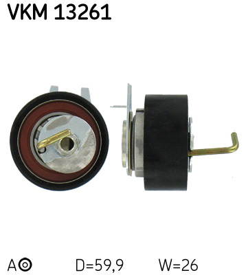 Rola intinzator,curea distributie deasupra (VKM13261 SKF) Citroen,JAGUAR,LAND ROVER,PEUGEOT
