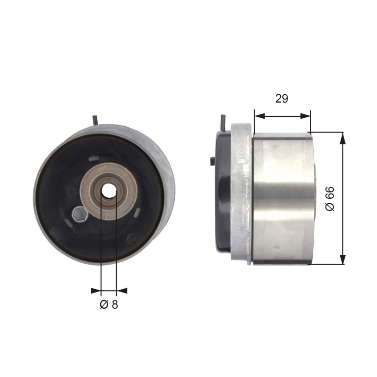 Rola intinzator curea distributie # Fiat Stilo 2005 2006 # T43143 # GATES