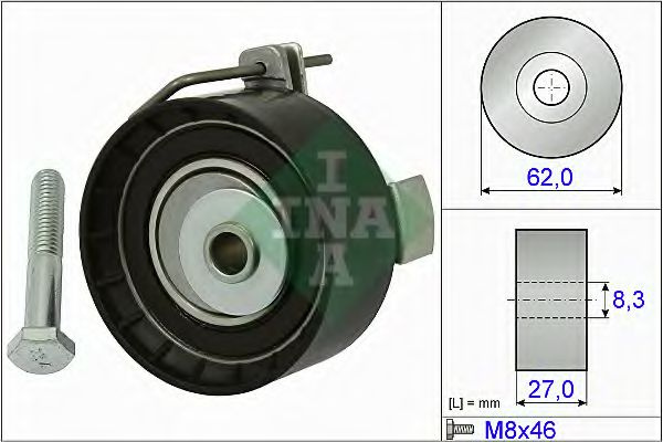 Rola intinzator curea distributie FORD ECOSPORT (2011 - 2016) INA 531 0813 10