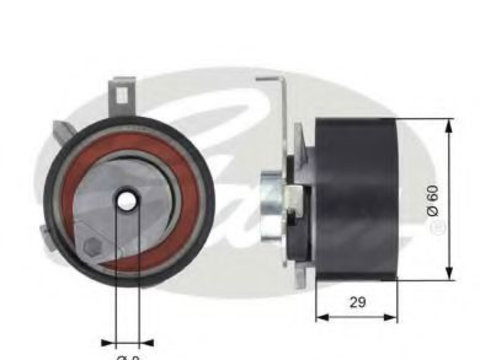 Rola intinzator curea distributie FORD FOCUS limuzina (DFW) (1999 - 2007) GATES T43115