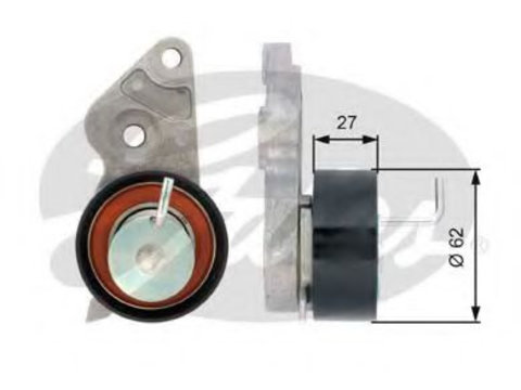 Rola intinzator curea distributie FORD PUMA (EC_) (1997 - 2002) GATES T43127