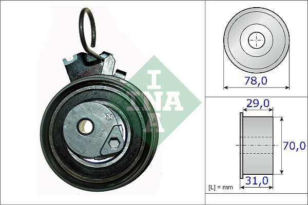 Rola intinzator curea distributie # Kia Cee'd 2006 2007 2008 2009 2010 2011 2012 # 531 0532 10 # INA