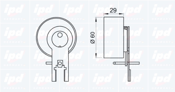 Rola intinzator curea distributie # Peugeot 5008 2009 2010 2011 2012 2013 2014 2015 2016 2017 2018 2019 2020 2021 2022 2023 2024 2025 # 14 0740 # IPD