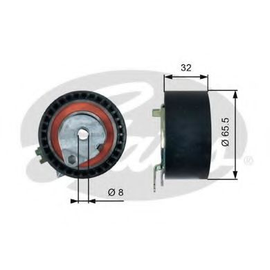 Rola intinzator curea distributie RENAULT MEGANE II limuzina (LM0/1_) (2003 - 2016) GATES T43236