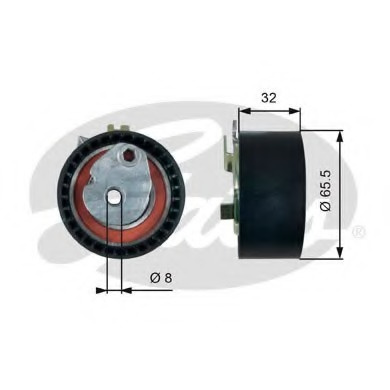 Rola intinzator curea distributie # Renault Megane 2010 2011 2012 2013 2014 2015 2016 2017 2018 2019 2020 2021 2022 2023 2024 2025 # T43238 # GATES