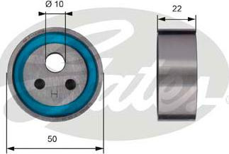 Rola intinzator,curea distributie RENAULT RAPID (F40_, G40_), Box/MPV, 07.1985 - 11.2001 Gates T41154