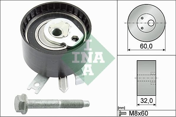 Rola intinzator.curea distributie Rola de tensionare curea de distributie DACIA DUSTER LOGAN SANDERO NISSAN ALMERA II MICRA III DACIA DOKKER (KE_), Dubita, 11.2012 - INA 531 0547 10