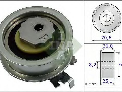 Rola intinzator,curea distributie SEAT ALHAMBRA (710, 711) (2010 - 2016) INA 531 0882 10 piesa NOUA