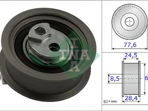 Rola intinzator curea distributie SKODA OCTAVIA 2 Combi (1Z5) (2004 - 2013) INA 531 0851 10